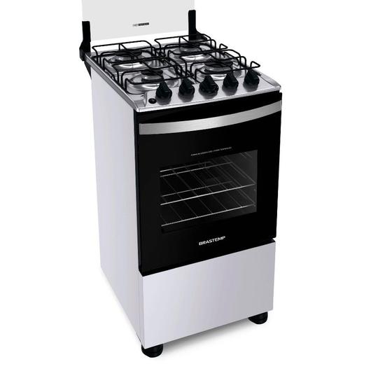 Fogão 4 Bocas Brastemp BFO4NBB Automático Menor preço em Fogão 4 Bocas Brastemp BFO4NBB Automático
