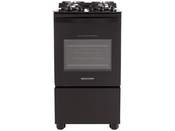 Imagem de Fogão 4 Bocas Brastemp Preto Mesa de Vidro BFO4