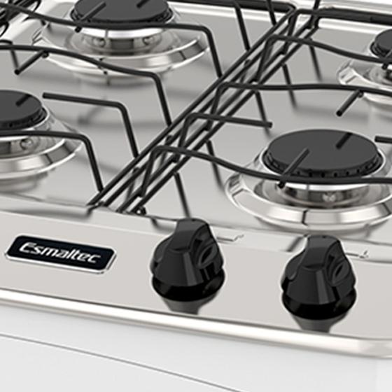 Fogão 4 bocas de mesa Esmaltec Laguna, mesa inox Menor preço em Fogão 4 bocas de mesa Esmaltec Laguna, mesa inox