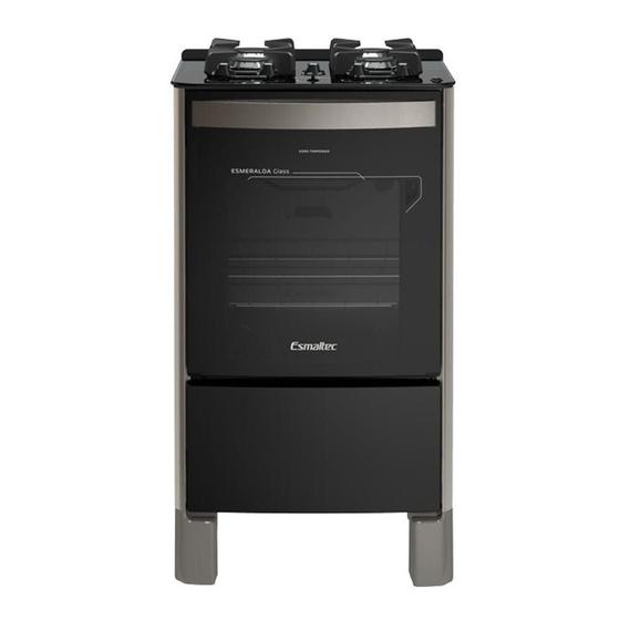 Fogão 4 Bocas de Piso Esmaltec Esmeralda Glass Gourmet Inox Bivolt Menor preço em Fogão 4 Bocas de Piso Esmaltec Esmeralda Glass Gourmet Inox Bivolt