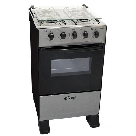 Fogão 4 Bocas Clarice Delicato Inox