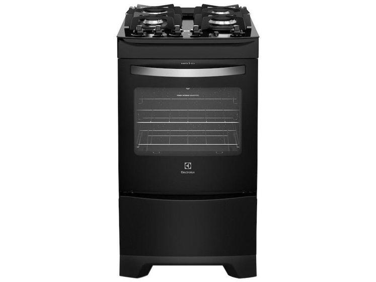 Imagem de Fogão 4 Bocas Electrolux Preto - Acendimento Automático 52LPV