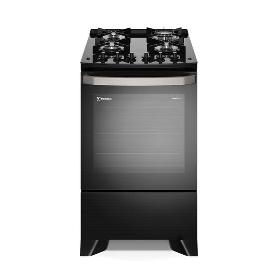 Imagem de Fogão 4 bocas Electrolux Preto Experience c/ Mesa de Vidro, Grill e PerfectCook360 (FE4CP)