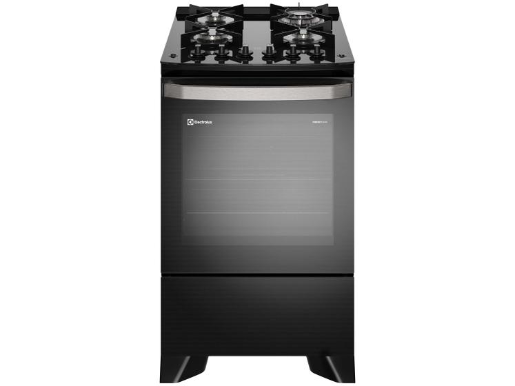 Imagem de Fogão 4 Bocas Electrolux Preto Mesa de Vidro PerfectCook360 FE4CP