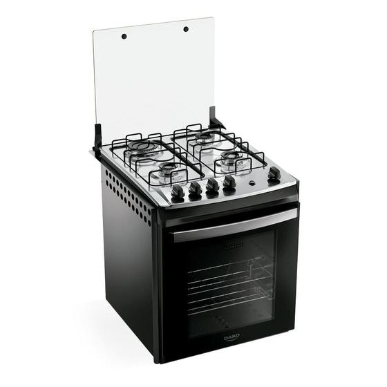 Fogão 4 Bocas de Embutir Dako Supreme Inox Preto - Bivolt - 300001891