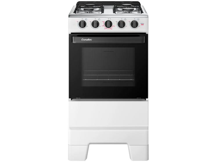 Fogão 4 Bocas Esmaltec Branco Ideal Pop 4120 Imagem de Fogão 4 Bocas Esmaltec Branco Ideal Pop 4120