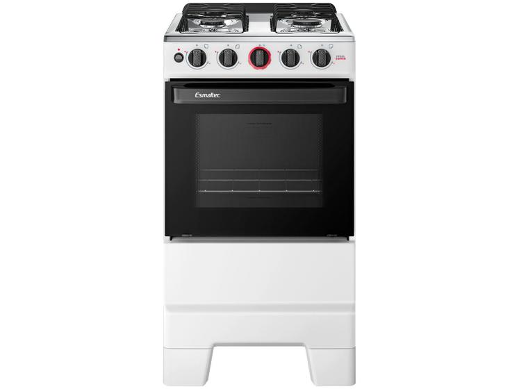 Fogão 4 Bocas Esmaltec Branco Ideal Super 4121 Imagem de Fogão 4 Bocas Esmaltec Branco Ideal Super 4121