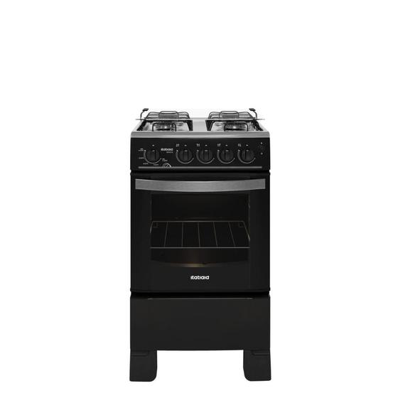 Fogão 4 Bocas Itatiaia Waves com Acendimento Automático Preto Bivolt Menor preço em Fogão 4 Bocas Itatiaia Waves com Acendimento Automático Preto Bivolt