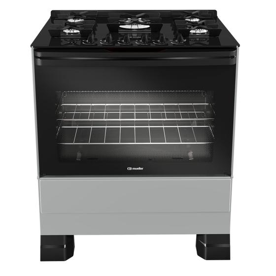 Fogão 5 Bocas Mueller Mfv5bf Titanium Mesa em Vidro - Bivolt - 610001556 Fogão 5 Bocas Mueller Mfv5bf Titanium Mesa em Vidro - Bivolt - 610001556