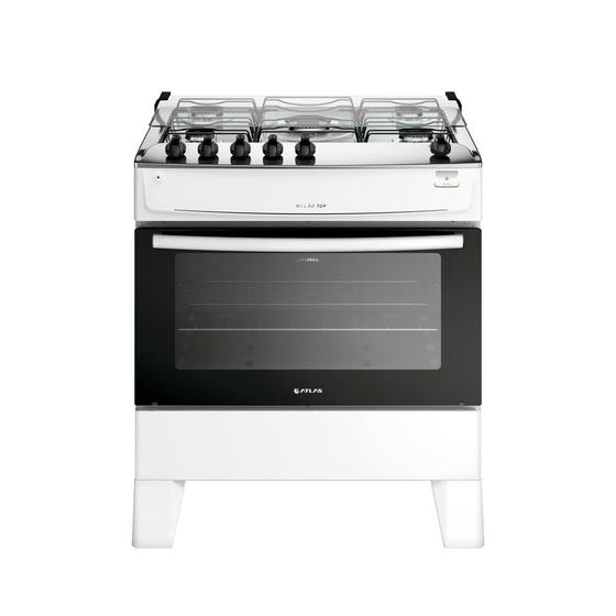 Fogão Atlas 4 Bocas Milão Top Branco