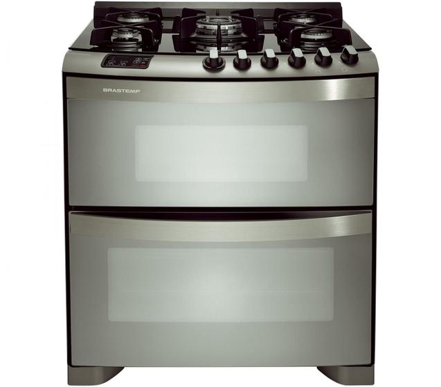 Imagem de Fogão 5 Bocas Brastemp Top Glass BFD5VARRNA Inox