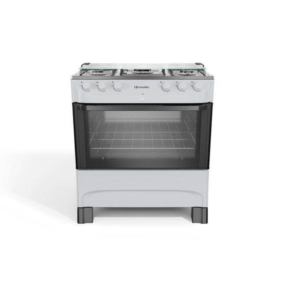 Fogão 5 Bocas Mueller Mfi5bb Branco - Bivolt - 610000819 Fogão 5 Bocas Mueller Mfi5bb Branco - Bivolt - 610000819