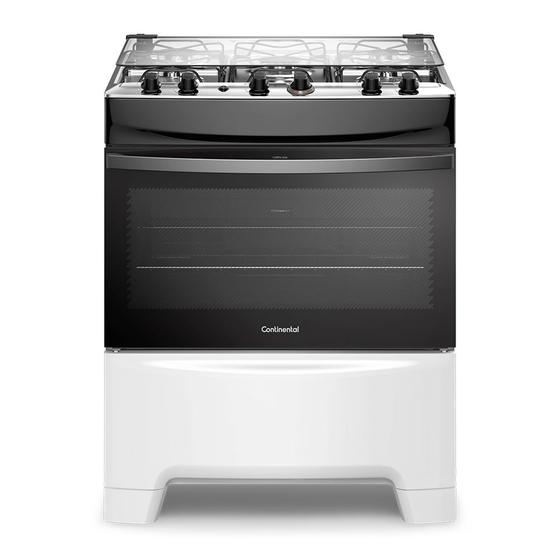 Imagem de Fogão 5 Bocas Continental Branco Automático com TOPLimpaFácil (FC5IB) Premium