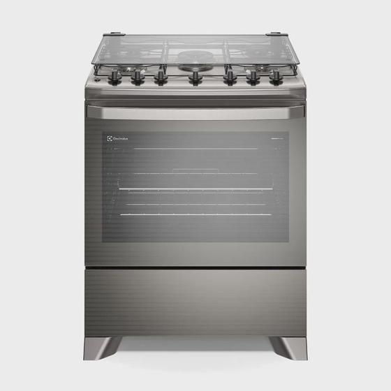 Imagem de Fogao 5 bocas Electrolux Cinza Experience com Mesa Inox