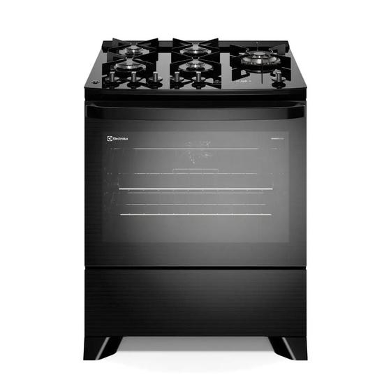 Imagem de Fogão 5 Bocas Electrolux com Mesa de Vidro, PerfectCook360 e VaporBake - Preto / "220V"