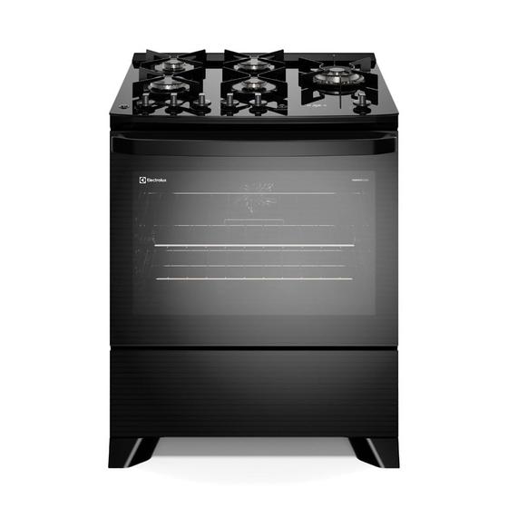 Fogão 5 Bocas Electrolux Experience Perfectcook360 Preto Mesa em Vidro - 220v - Fe5cp Fogão 5 Bocas Electrolux Experience Perfectcook360 Preto Mesa em Vidro - 220v - Fe5cp