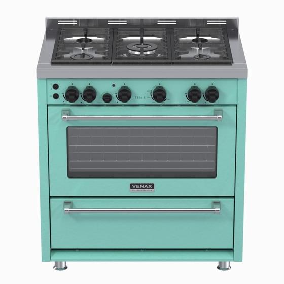 Fogao 5 Bocas Venax Temis Verde Gas Glp Menor preço em Fogao 5 Bocas Venax Temis Verde Gas Glp