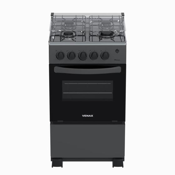 Fogao a Gas 4 Bocas Venax Picasso GIII Grafite Imagem de Fogao a Gas 4 Bocas Venax Picasso GIII Grafite