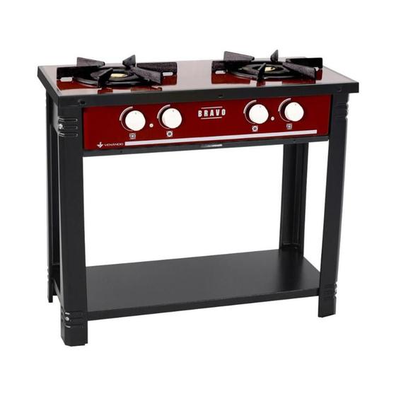 Fogão 2 Bocas Venâncio Bravo Vermelho – Br2bvr