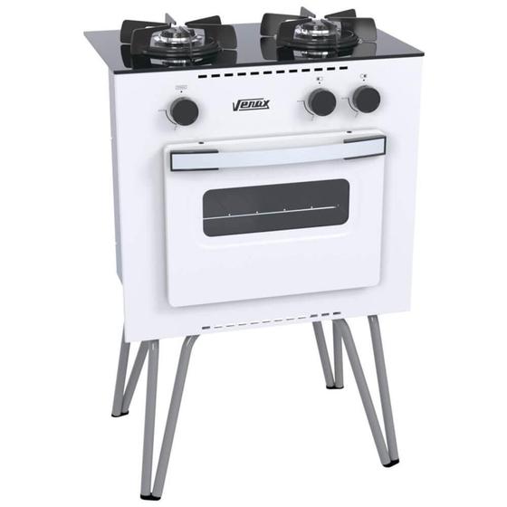 Imagem de Fogão a Gás Venax Mini Cook 2 Queimadores Branco GLP 16249