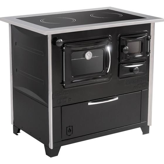 Fogão A Lenha Prime Vitro Chapa Vitrocerâmica Esquerdo N2 - Hidro Equipamentos Imagem de Fogão A Lenha Prime Vitro Chapa Vitrocerâmica Esquerdo N2