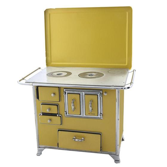 Fogão a Lenha Provençal Gabinete Venâncio 03 Amarelo Menor preço em Fogão a Lenha Provençal Gabinete Venâncio 03 Amarelo