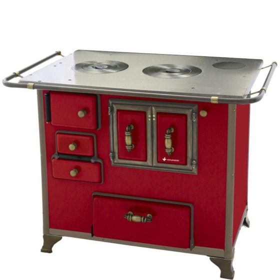 Imagem de Fogão a Lenha Venâncio Barroco Número 3 Saída Direita Com Gabinete