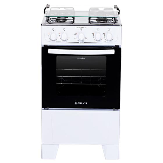 Imagem de Fogão Atlas 4 bocas branco com forno Limpa Fácil Coliseum Plus - Forno 50L