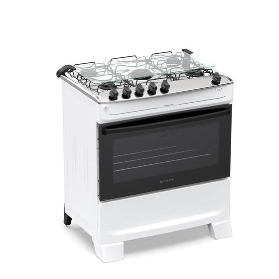 Fogão Atlas Mônaco Top Branco Bivolt 5 Bocas