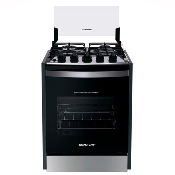 Imagem de Fogão Brastemp 4 Bocas de Embutir Inox com Dupla Chama e Grades Individuais BYO4EBR