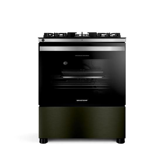 Imagem de Fogão Brastemp 5 Bocas com Mesa de Vidro Eclipse Collection, Função Air Fryer e Turbo Chama - BFS5LAP