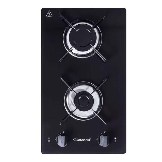 Imagem de Fogão Cooktop 2 Bocas Preto 2Q Semplice FCP2 Safanelli