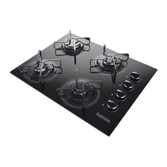 Fogão Cooktop 4 Bocas Itatiaia NG 4Q 127/220V Branco/Preto Cooktop