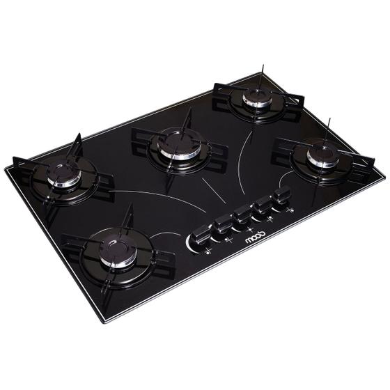 Fogão Cooktop 5 Bocas a Gás Ultra Chama Com Acendimento Automatico Bivolt Moob Menor preço em Fogão Cooktop 5 Bocas a Gás Ultra Chama Com Acendimento Automatico Bivolt Moob