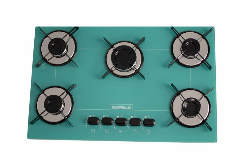 Cooktop 5 Bocas Chamalux Verde - Ultra Chama - Gás Bivolt Cooktop 5 Bocas Chamalux Verde - Ultra Chama - Gás Bivolt