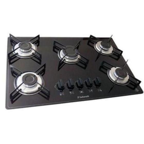 Imagem de Fogão Cooktop 5 Bocas Semplice Safanelli Preto