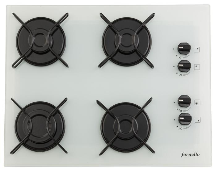 Imagem de Fogão cooktop a gás 4 bocas Fornello Branco - acendimento automático