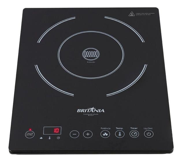 Fogão Cooktop Elétrica Britânia Bct01p Preto 220v IMP Cooktop