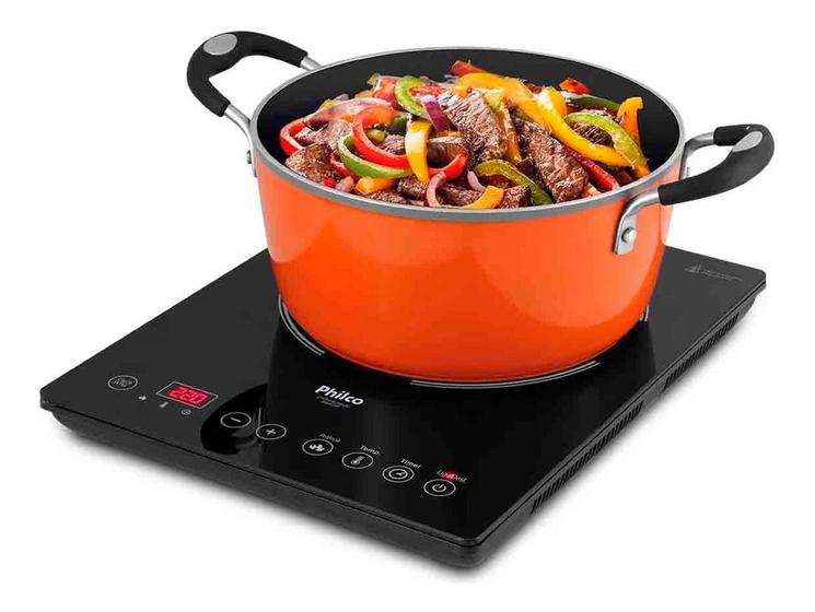 Fogão cooktop elétrica Philco Smart Chef PCT01 preto Cooktop