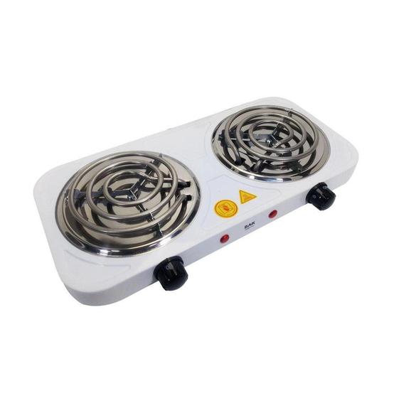 Imagem de Fogão Cooktop Elétrico Fogareiro Camping 2 Bocas 1.000 Watts - BAK