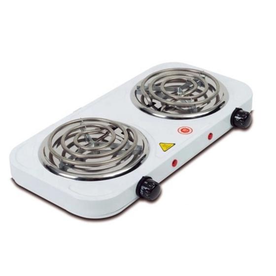 Fogão Cooktop Elétrico Fogareiro Portátil Camping 2 Bocas Brasil casa