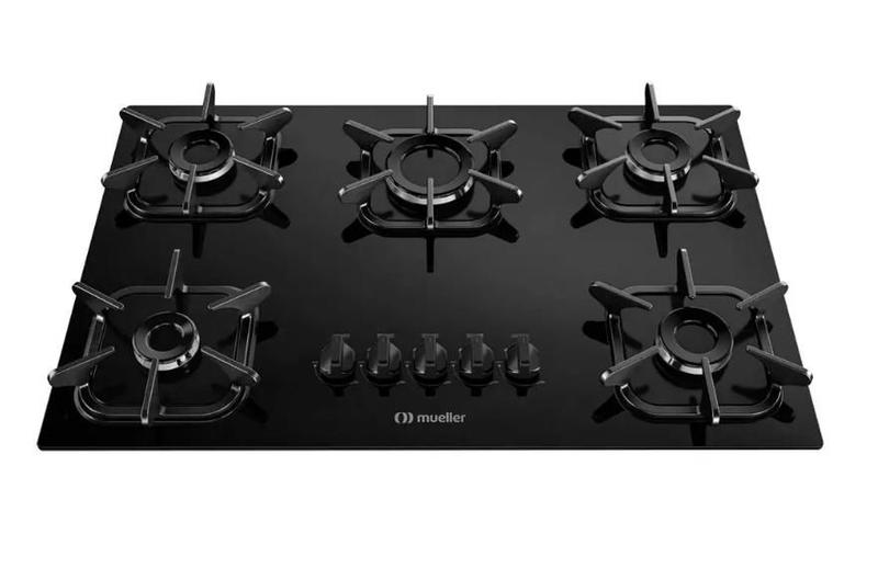 Fogão Cooktop Elétrico Mueller 5 Bocas À Gás Ultra Chama Bivolt - Mesa ...