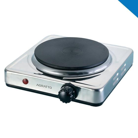 Imagem de Fogão Cooktop Elétrico Portátil Mesa 1 Boca Aço Inox 220V