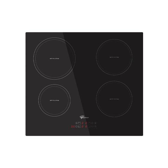 Fogão Cooktop Fischer 4Q de Indução Mesa Vitroceramica Touch Menor preço em Fogão Cooktop Fischer 4Q de Indução Mesa Vitroceramica Touch