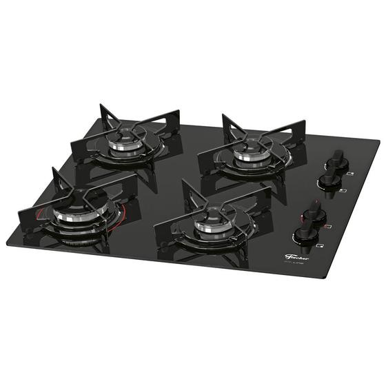 Imagem de Fogão Cooktop Fischer 4Q Fit Line Gás Mesa Vidro 26342