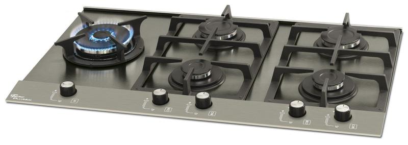 Imagem de Fogão Cooktop Fischer 5 Bocas Platinium Prime Escovado 19784-51515