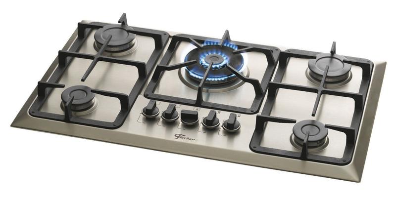 Imagem de Fogão Cooktop Fischer 5 Bocas Tripla Chama -  Mesa Inox