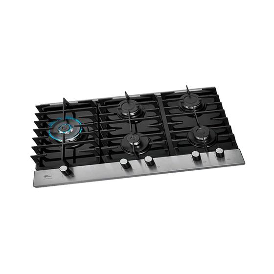Fogão Cooktop Fischer 5Q TC Platinium Mesa Vidro a Gás Bivolt Menor preço em Fogão Cooktop Fischer 5Q TC Platinium Mesa Vidro a Gás Bivolt