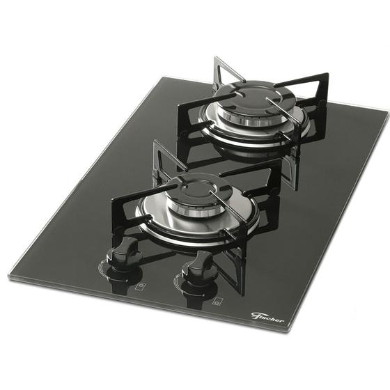 Imagem de Fogão Cooktop Gás 2Q Mesa Vidro Fischer Bivolt 127V/220V