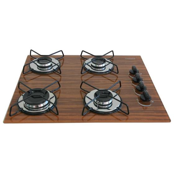 Fogão Cooktop Gás 4 Bocas Ultra Chama 127v/220v Amadeirado  é boa?